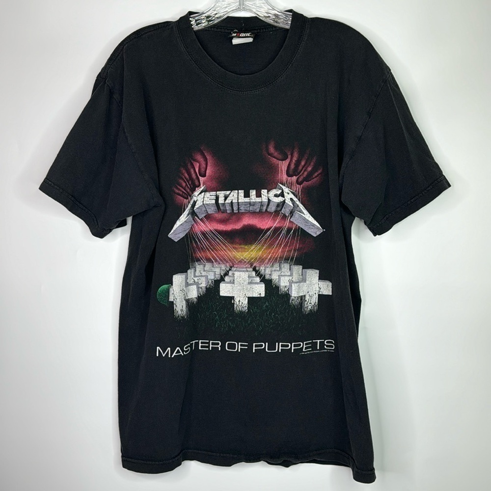 Vintage Metallica Master Of Puppets 1994 Giant Tag Large